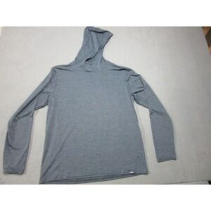 Patagonia Hoodie Mens Large Blue Heather Capilene Outdoor Hiking Base Layer